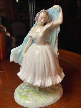 Royal Doulton The Forest Glade “Giselle” Porcelain Figure -White and Blue